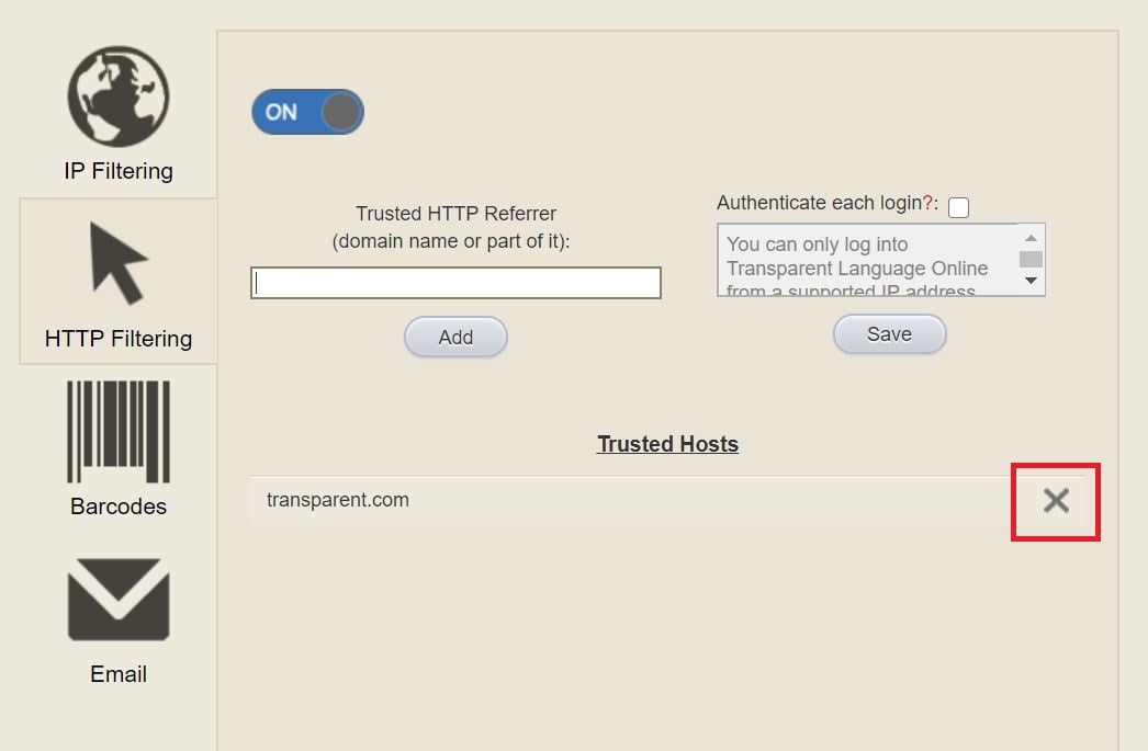 Authentication methods: supported types, configuring, and updating